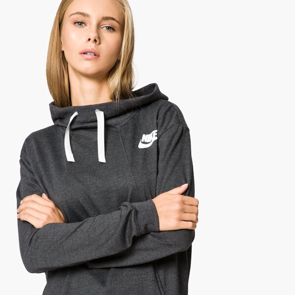 Bluza damska NIKE BLUZA W NSW GYM CLC HOODIE 854959033 kolor szary