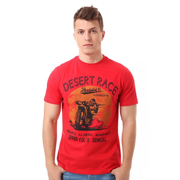 Koszulka męska FEEWEAR  T-SHIRT FILIPE fw14tsm01002 kolor czerwony