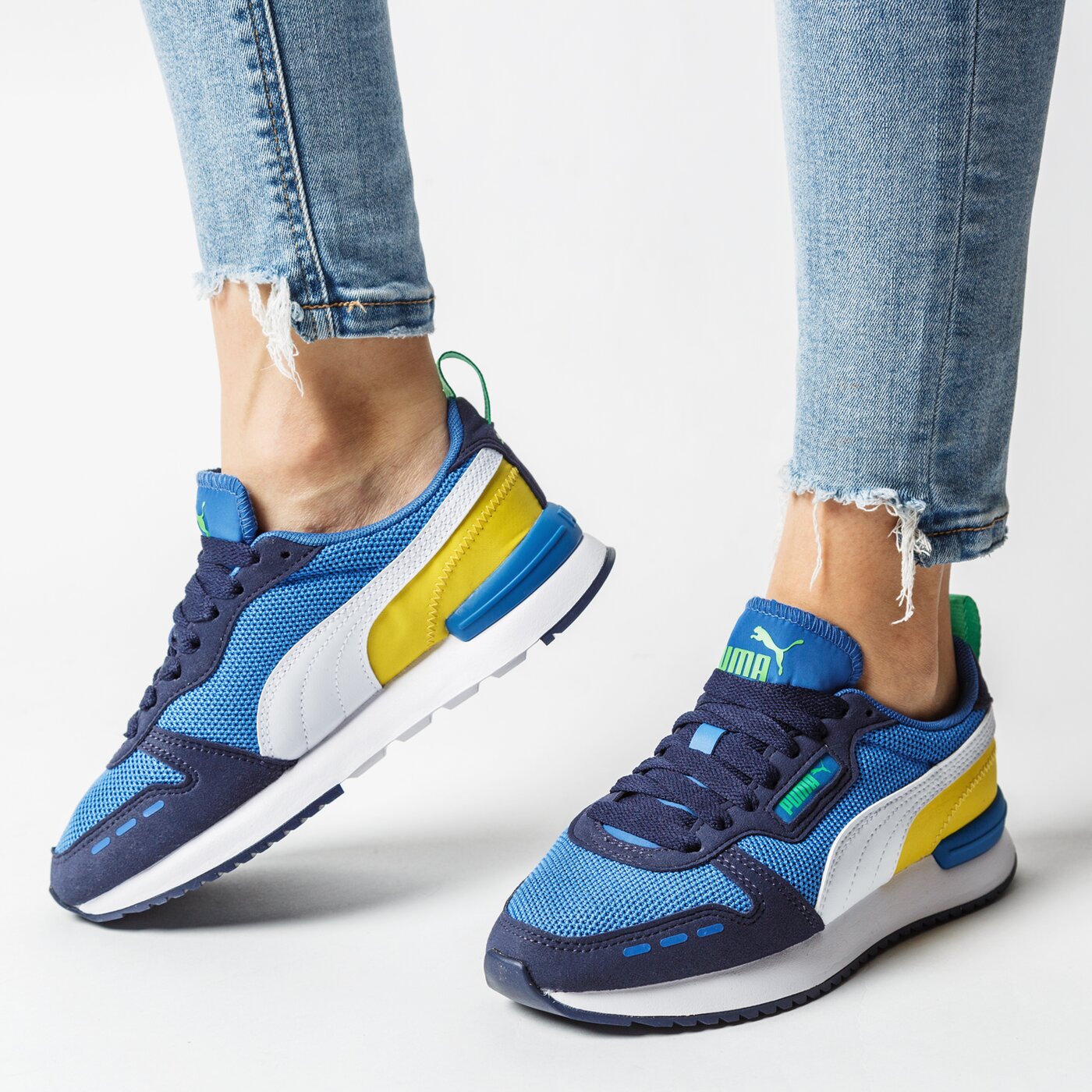 Buty dziecięce PUMA R78 JR 37361613 kolor niebieski