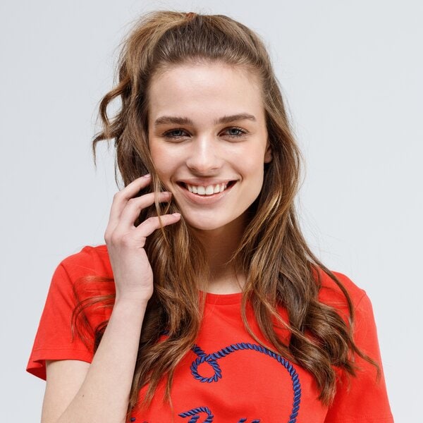 Koszulka damska UP8 T-SHIRT HYOGO up120tsd43001 kolor czerwony