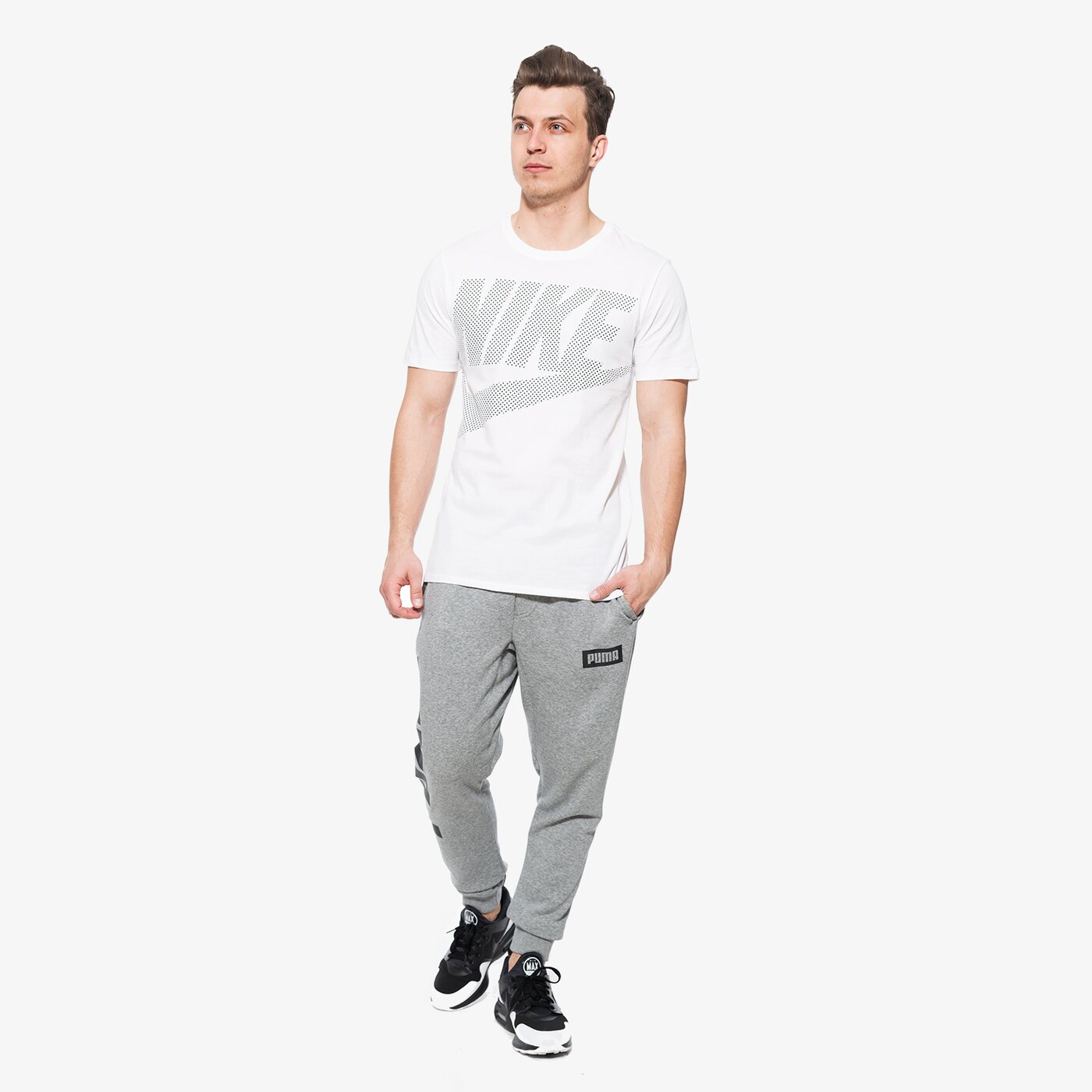 Spodnie dresowe męskie PUMA SPODNIE REBEL SWEAT TR 85009003 kolor szary