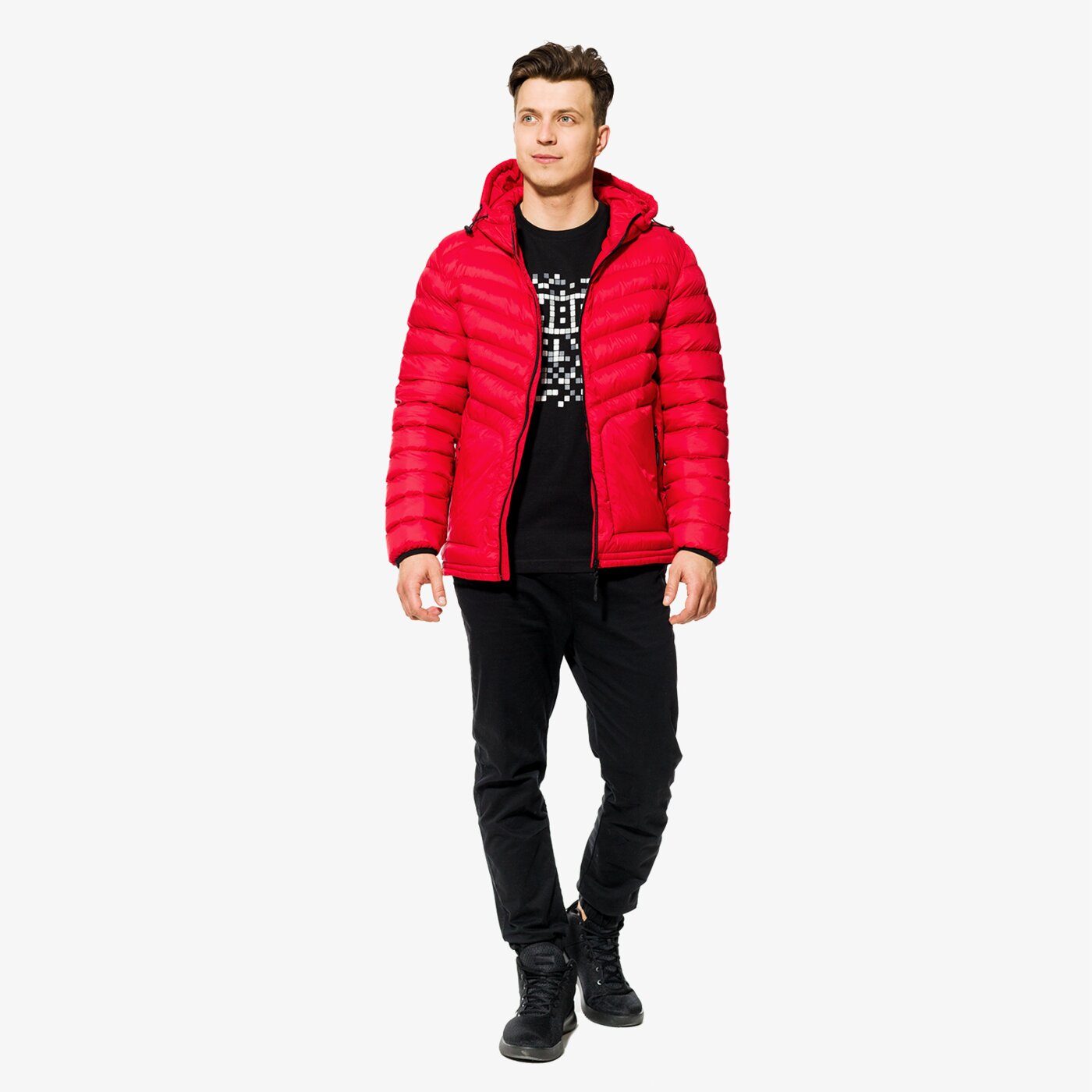 Kurtka przejściowa męska LOTTO KURTKA WOODPECKER lo18kum24001 kolor czerwony