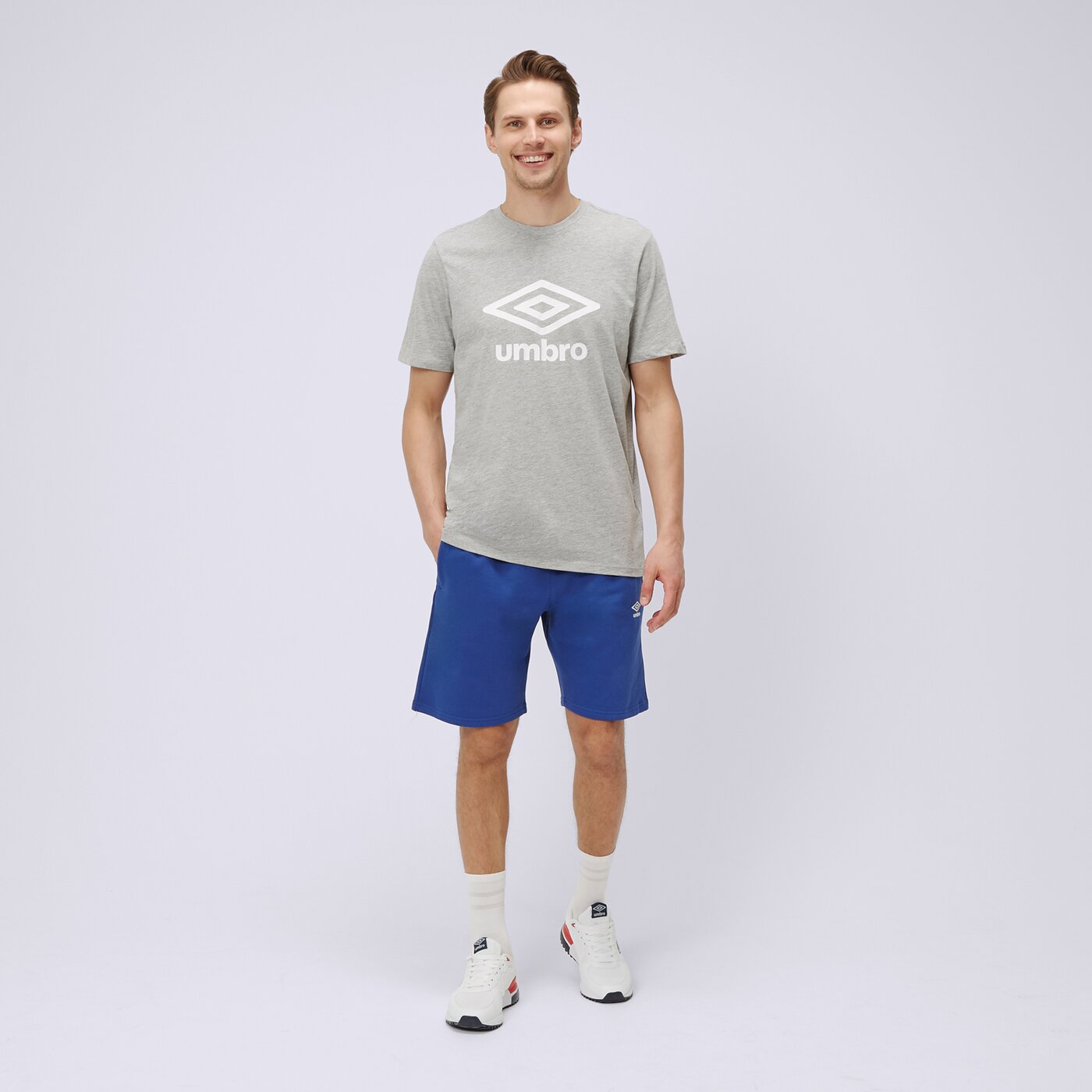 Koszulka męska UMBRO T-SHIRT 66413u-263 kolor szary