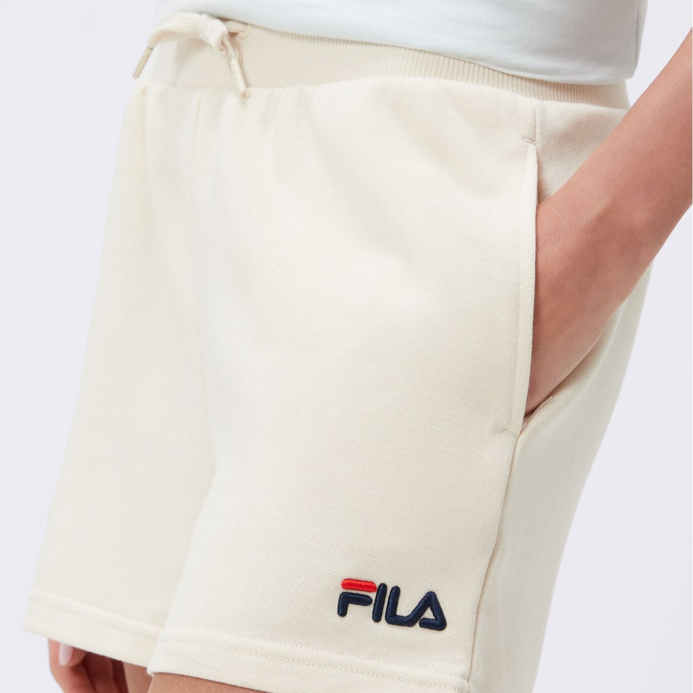 Spodenki damskie FILA SZORTY BERENICE FT ss25spw006760 kolor beżowy