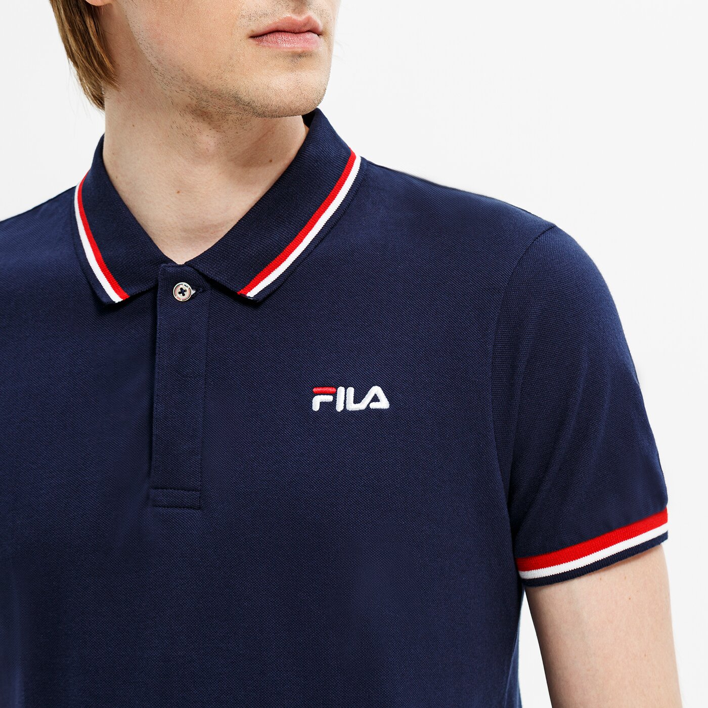 Koszulka polo męska FILA POLO PAZZO ss17spm041249 kolor granatowy