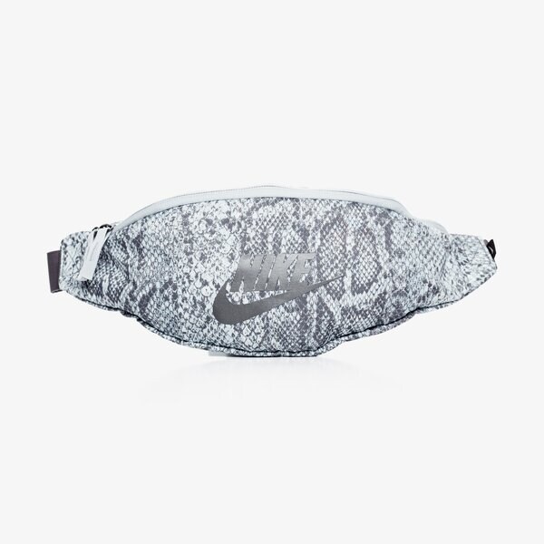 Nerka (saszetka na pas) damska sportowa NIKE NERKA NK HERITAGE HIP PACK - PYTHON cq0310-056 kolor szary