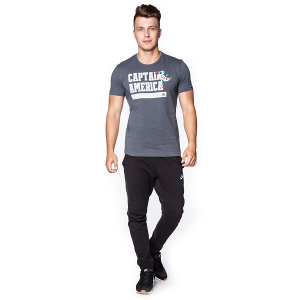 Koszulka męska ADIDAS T-SHIRT CAPTAIN AMERICA ay7186 kolor granatowy