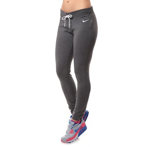 Spodnie dresowe damskie NIKE SPODNIE JERSEJ PANT 617330071 kolor szary