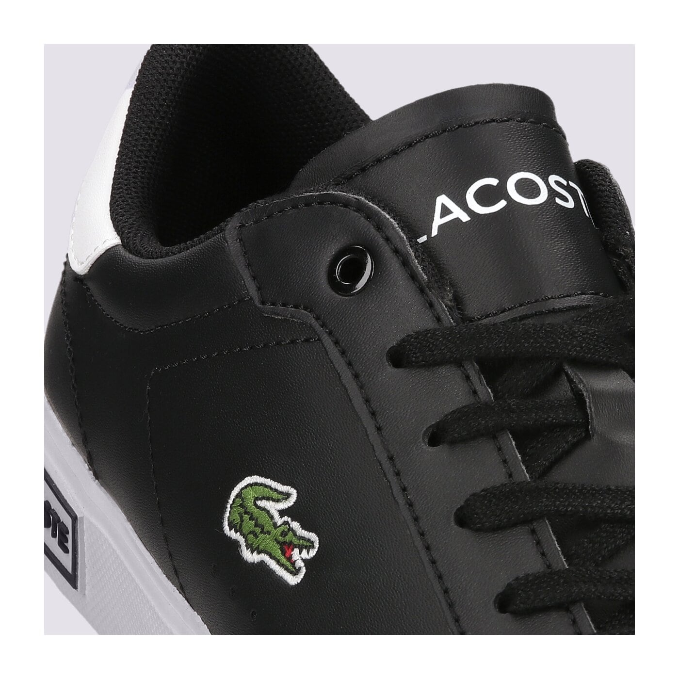 Buty dziecięce LACOSTE POWERCOURT 0721 1 SUJ 741suj0014312 kolor czarny