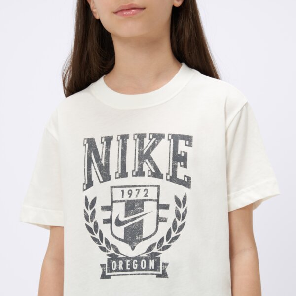 Koszulka dziecięca NIKE T-SHIRT G NSW TREND BF GIRL fz4724-133 kolor beżowy