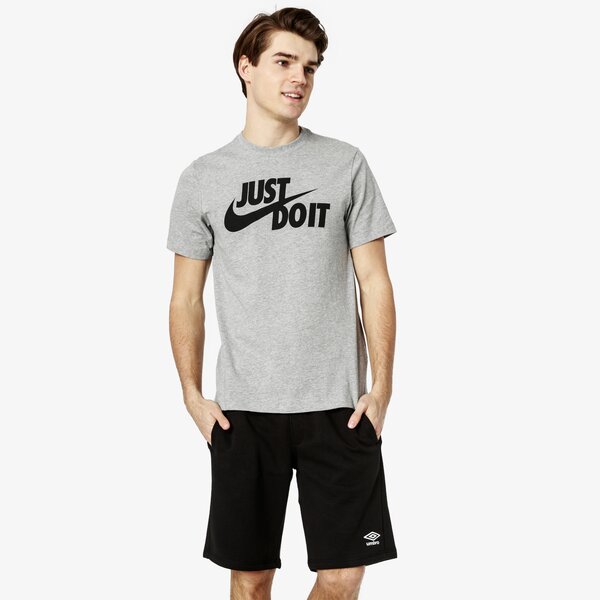 Koszulka męska NIKE T-SHIRT SS M NSW JUST DO IT SWOOSH ar5006-063 kolor szary