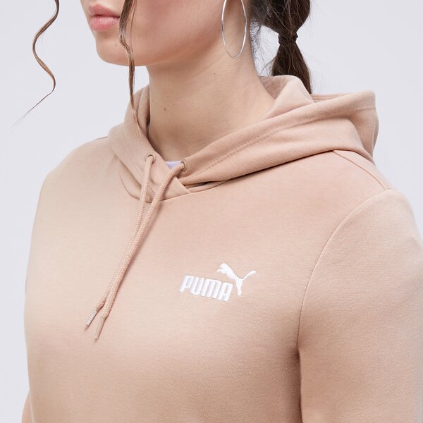 Bluza damska PUMA BLUZA Z KAPTUREM ESS+ EMBROIDERY TR 848332 89 kolor beżowy