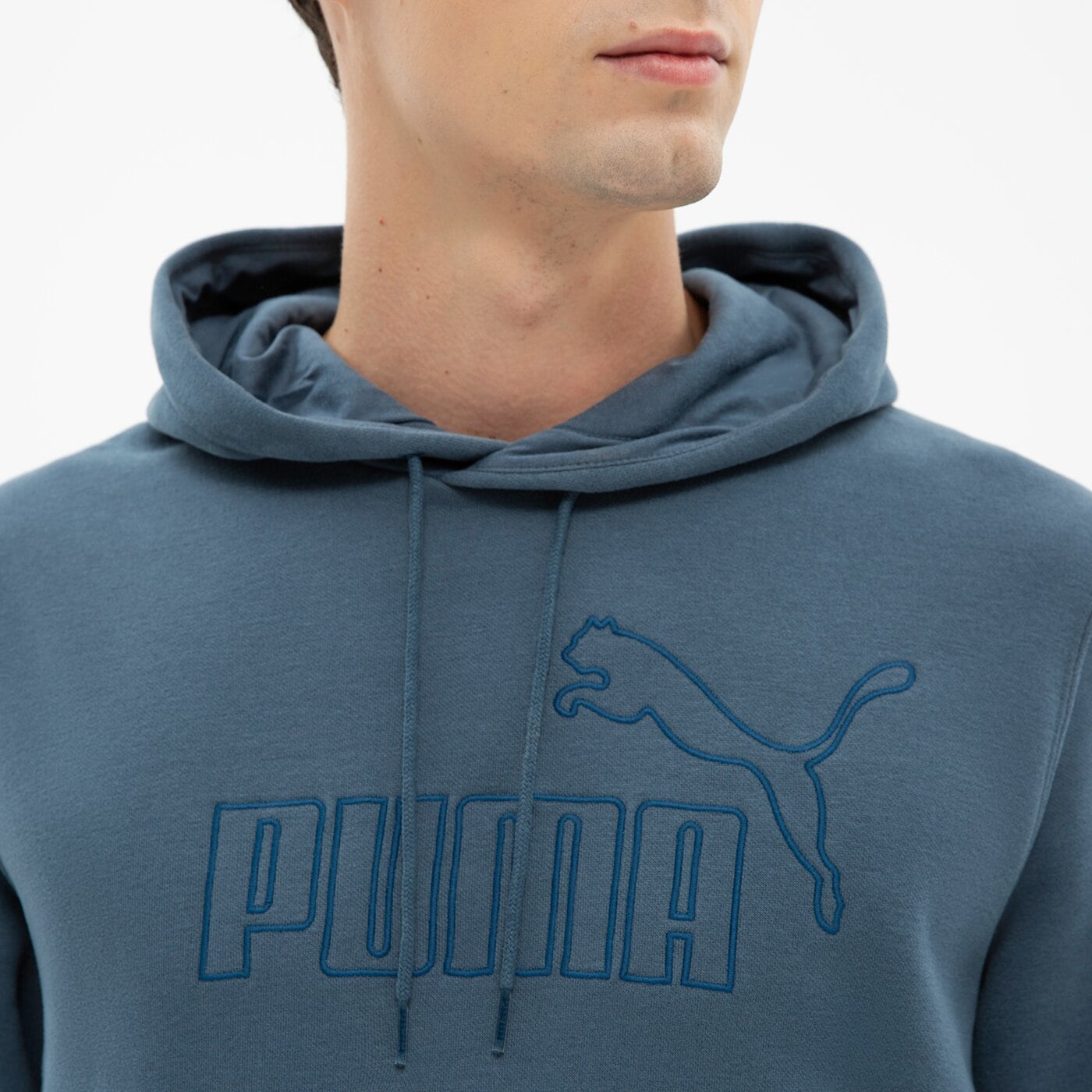 Bluza męska PUMA BLUZA Z KAPTUREM ESS ELEVATED FL 849888 18 kolor niebieski