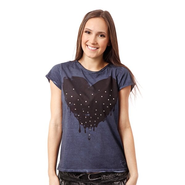 Koszulka damska CONFRONT  T-SHIRT AGNES cf14tsd09001 kolor granatowy