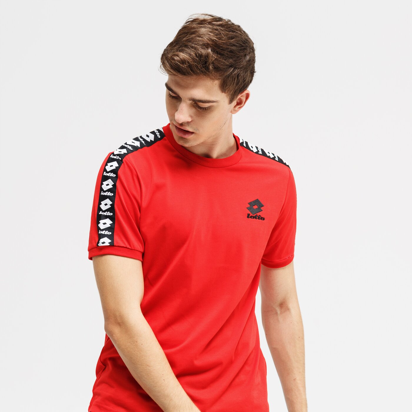 Koszulka męska LOTTO T-SHIRT SS ATHLETICA III JS 211756-0c4 kolor czerwony