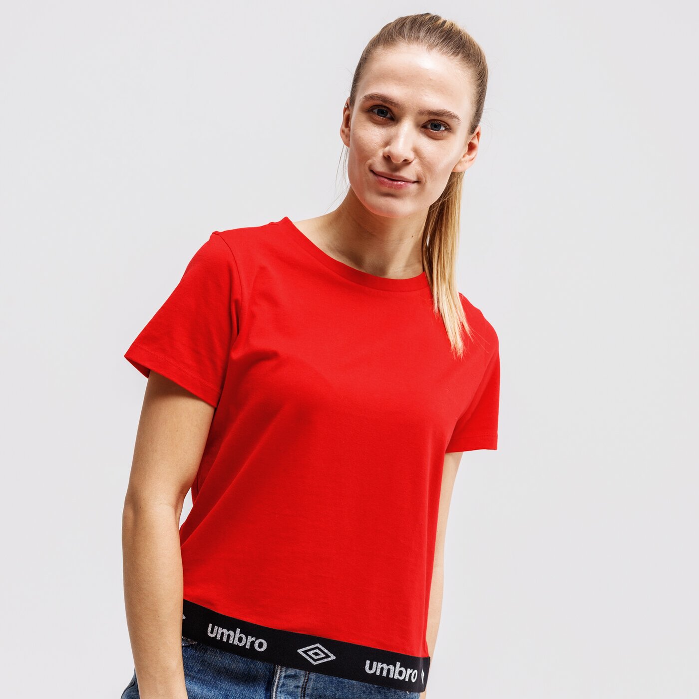 Koszulka damska UMBRO T-SHIRT PADO ul121tsd04001 kolor czerwony
