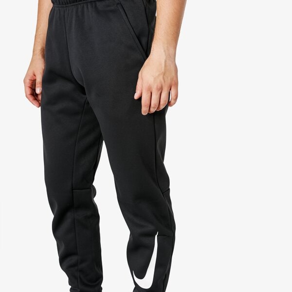Spodnie dresowe męskie NIKE SPODNIE THERMA TAPER SWOOSH 932257-010 kolor czarny