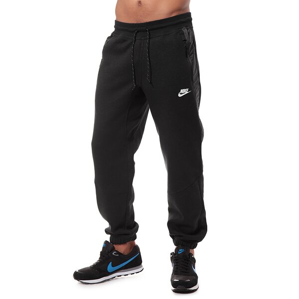 Spodnie dresowe męskie NIKE SPODNIE HYBRID CUFF PANT 614526010 kolor czarny