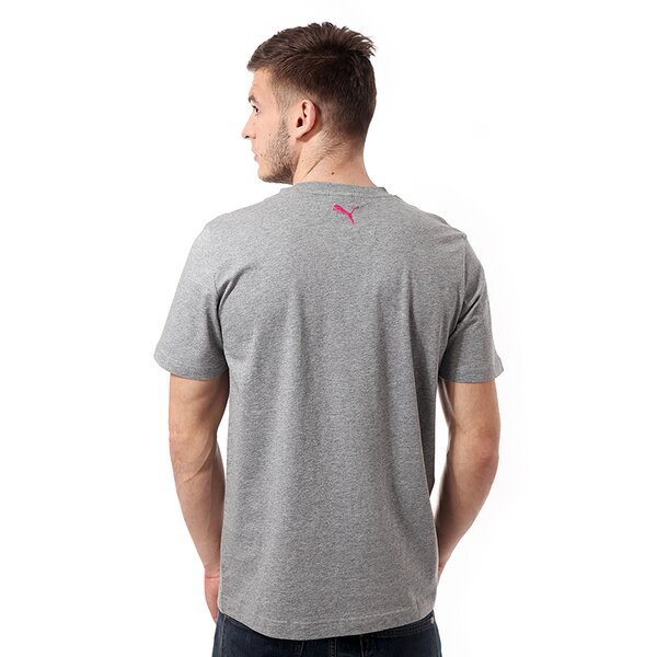 Koszulka męska PUMA T-SHIRT S.CASUAL LOGO TEE 82818503 kolor szary
