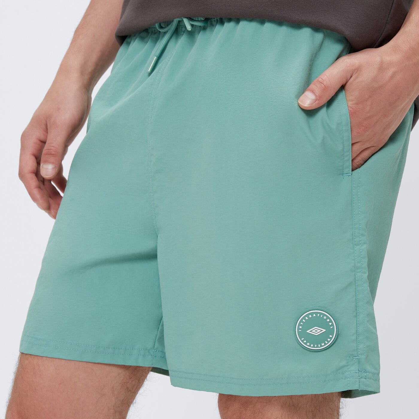 Kąpielówki męskie UMBRO SZORTY ESS SWIM ul125kom01003 kolor zielony