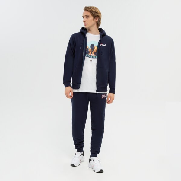 Bluza męska FILA BLUZA ROZPINANA Z KAPTUREM ROSS fw22spm010410 kolor granatowy