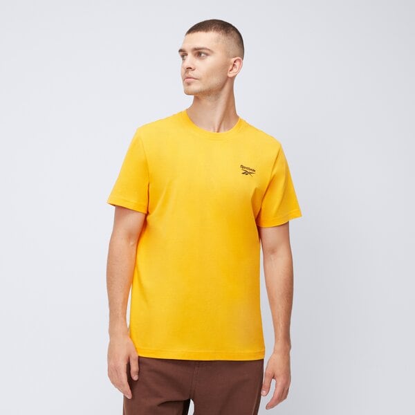 Koszulka męska REEBOK T-SHIRT IDENTITY SMALL LOGO TEE 100216173 kolor pomarańczowy