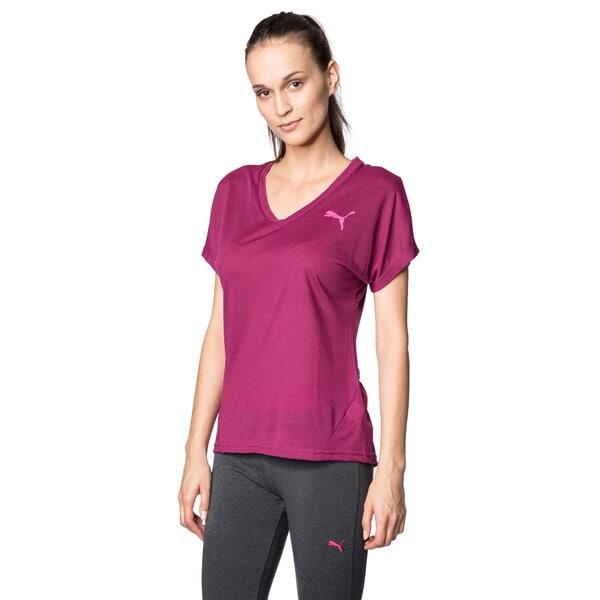 Koszulka damska PUMA T-SHIRT ELEVATED SPORTY 83846423 kolor fioletowy