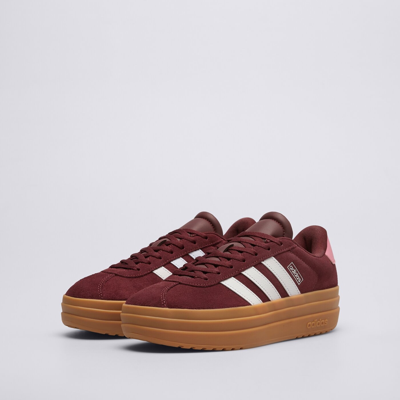 Buty dziecięce ADIDAS VL COURT BOLD J ih4780 kolor bordowy