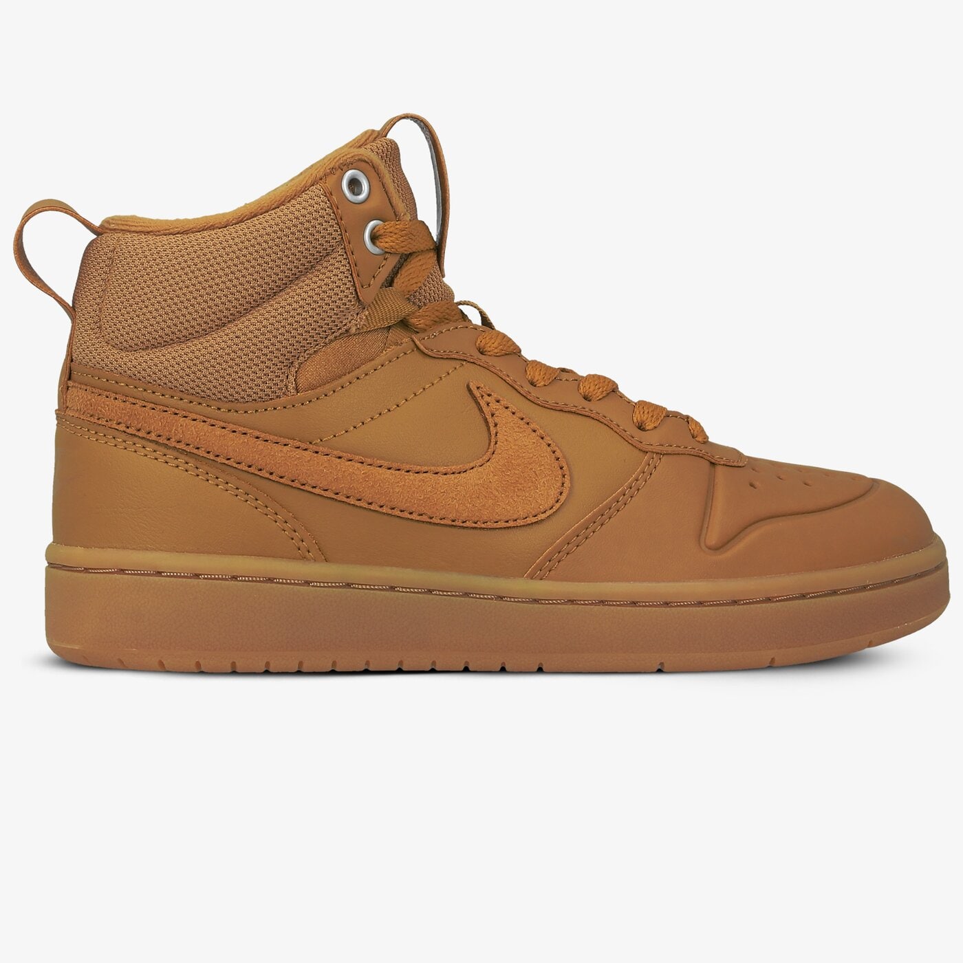 Buty dziecięce NIKE COURT BOROUGH MID 2 BOOT (GS) bq5440-700 kolor brązowy