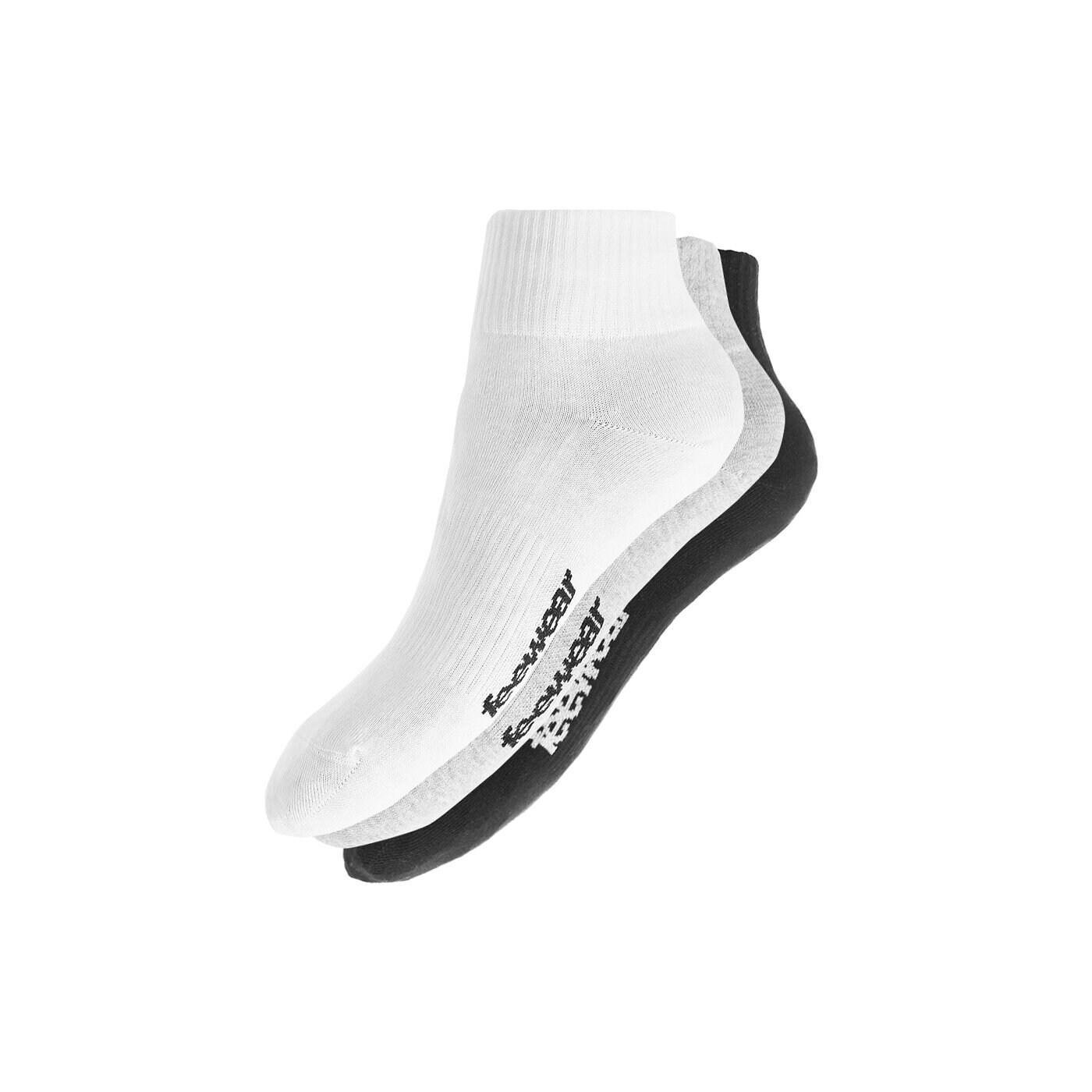 Skarpetki damskie FEEWEAR SKARPETY NISKIE 3PPK MIX fwsk3609 kolor szary