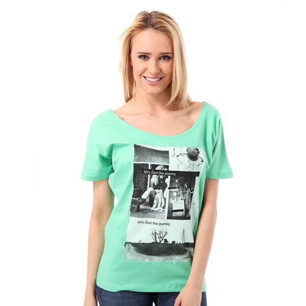 Koszulka damska CONFRONT  T-SHIRT ADA cf14tsd06002 kolor zielony