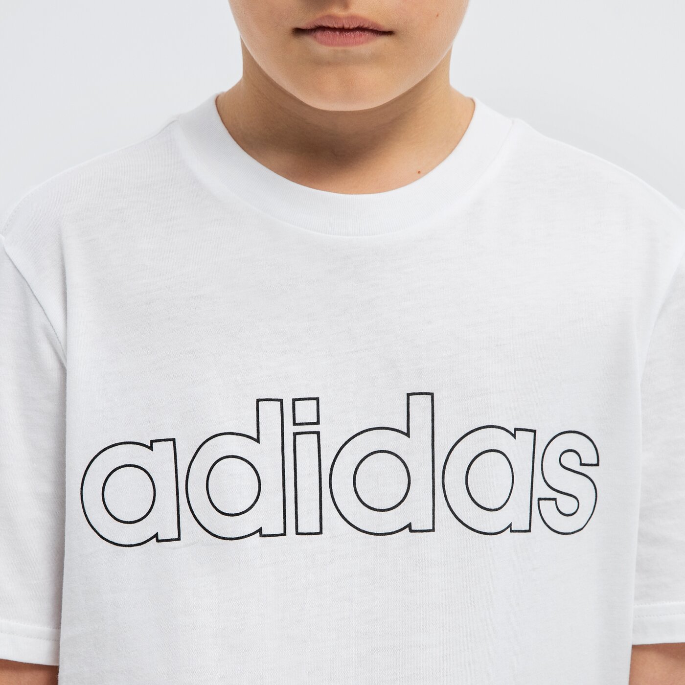 Koszulka dziecięca ADIDAS T-SHIRT SS B LIN T BOY gn4002 kolor biały