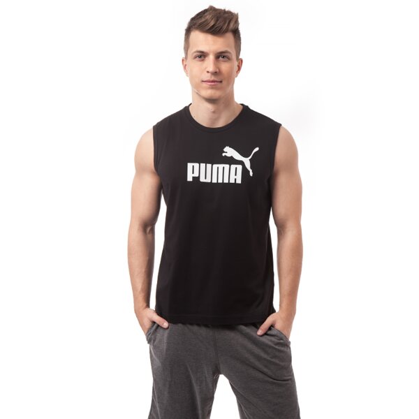 Tank top męski PUMA TANK ESS NO.1 LOGO 83185301 kolor czarny