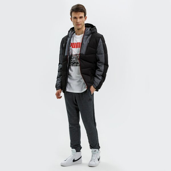 Spodnie dresowe męskie ADIDAS SPODNIE M 3S FT TC PT h12256 kolor szary