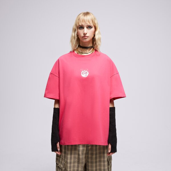 S.NOW JOB SIZEER T SHIRT "NOT MY DAY"-MAGENTA si323tsu54001 kolor różowy