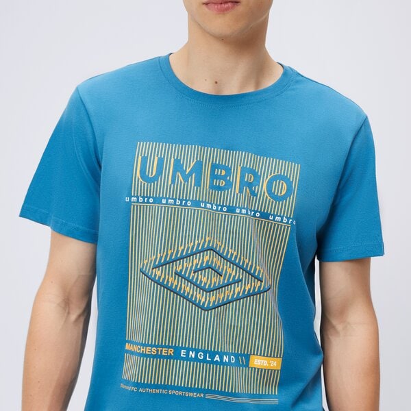 Koszulka męska UMBRO T-SHIRT YAMADO ul123tsm15003 kolor niebieski