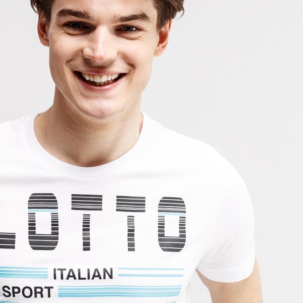 Koszulka męska LOTTO T-SHIRT SS L73 V LOGO PLUS JS 210980-07r kolor biały