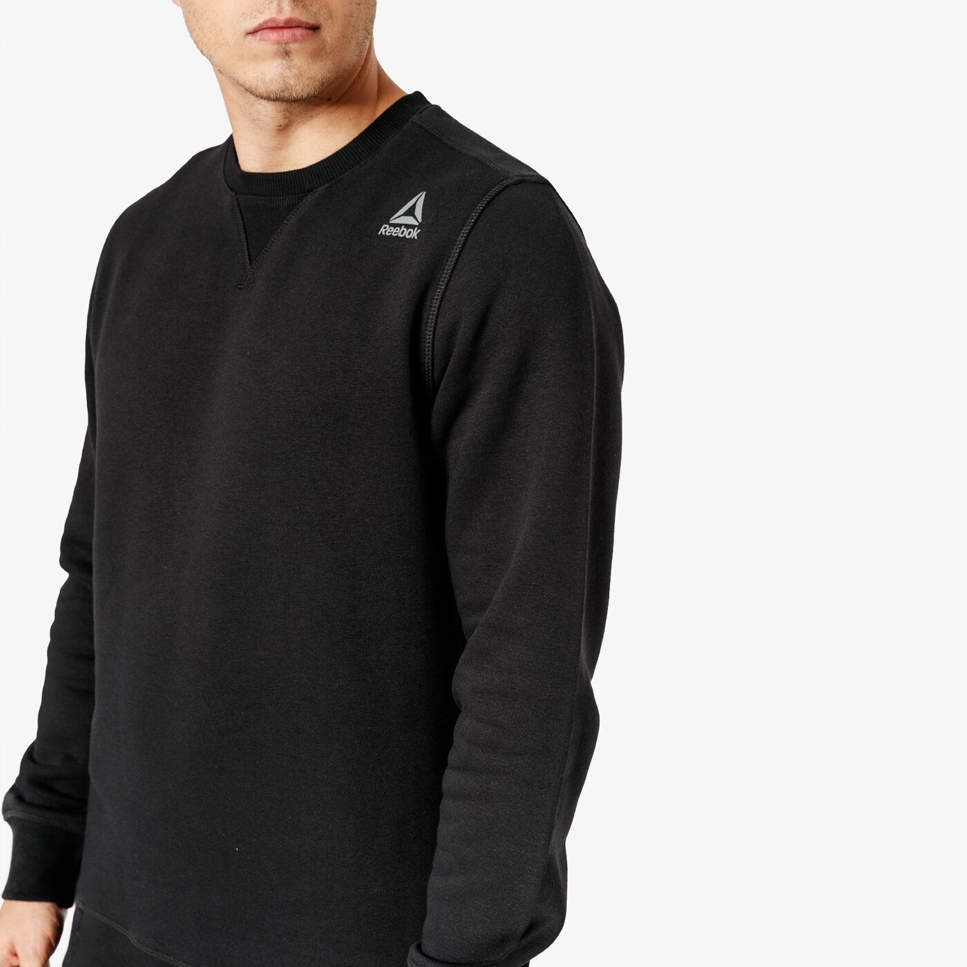 Bluza męska REEBOK BLUZA EL FLEECE CREW d94201 kolor czarny