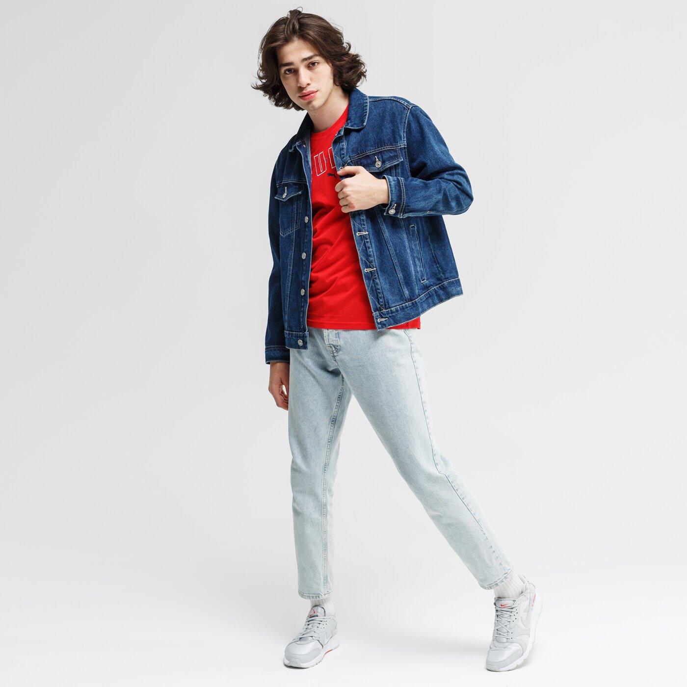 Koszulka męska PUMA T-SHIRT PUMA BRAND 584509 11 kolor czerwony