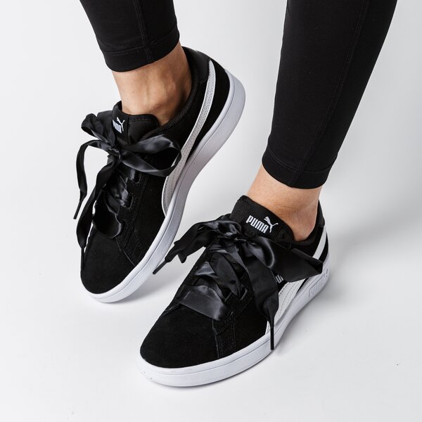 Buty dziecięce PUMA SMASH V2 RIBBON JR 36600301 kolor czarny