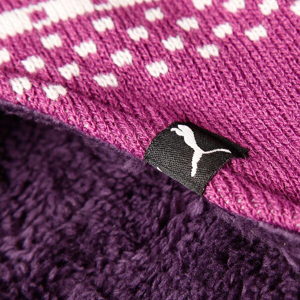 Czapka zimowa damska PUMA CZAPKA Z EARFLAP BEANIE 84341302 kolor różowy