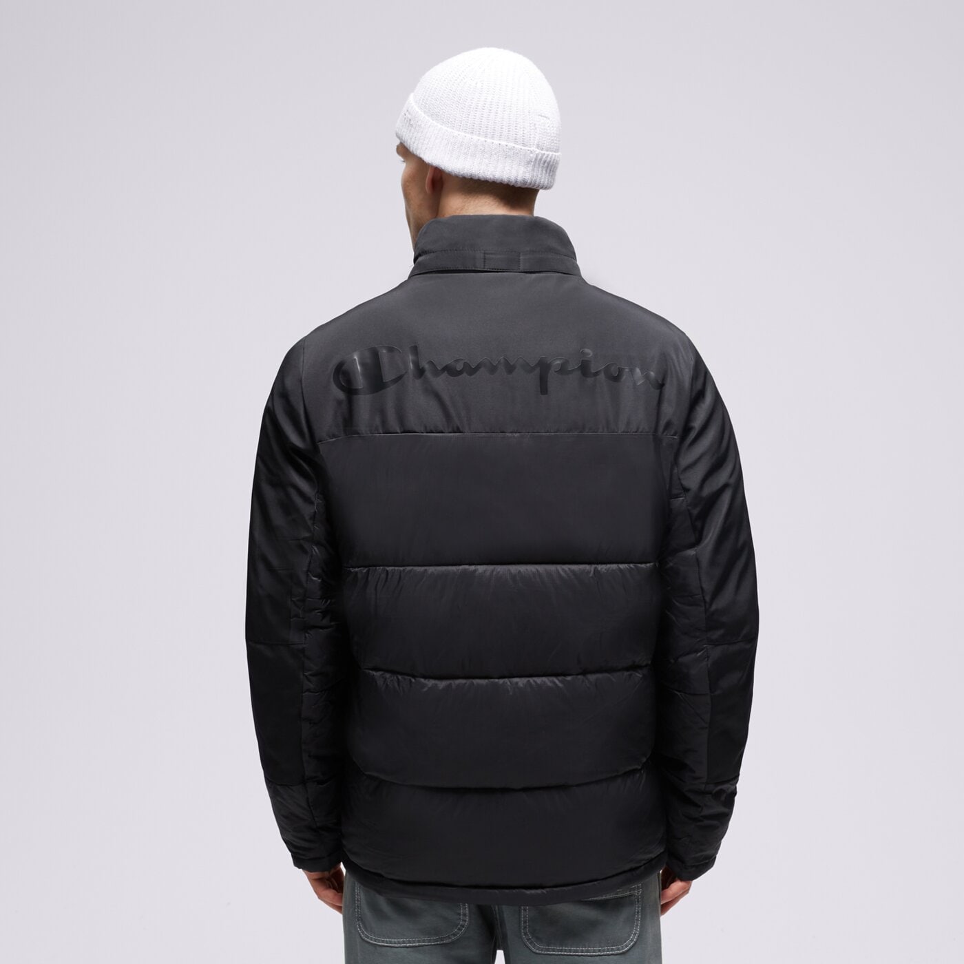 Kurtka zimowa męska CHAMPION KURTKA PUCHOWA JACKET 219191kk001 kolor czarny