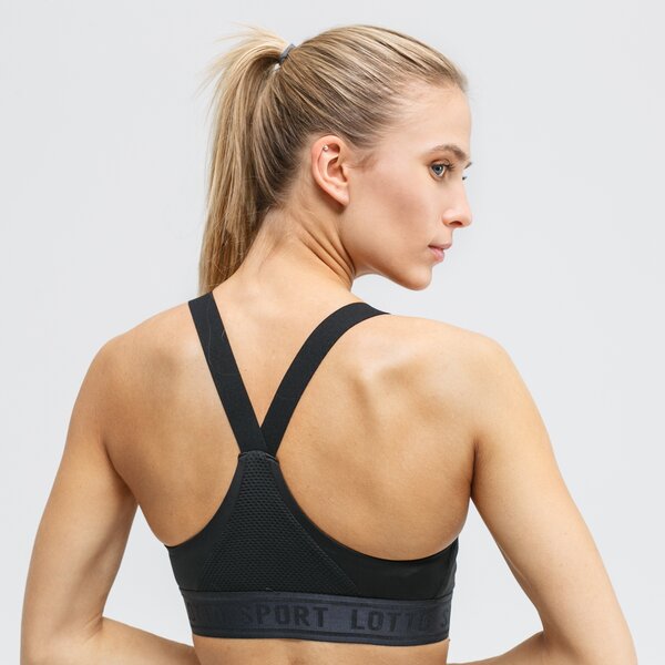 Top damski LOTTO BRA VABENE W III PRT3 PL 214249-1cl kolor czarny