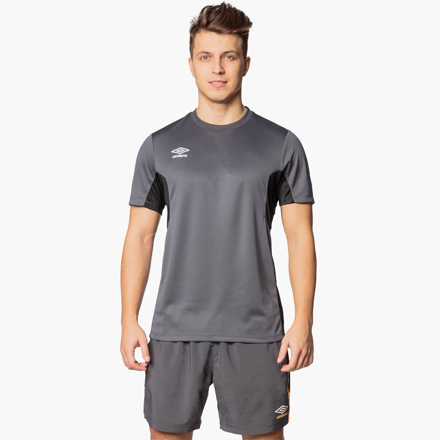 Koszulka męska UMBRO T-SHIRT ELITE TRAINING JERSEY 64542uamv kolor szary