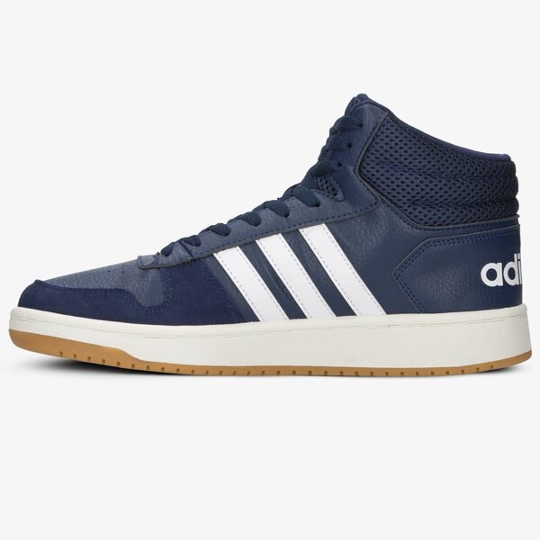 Buty sportowe męskie ADIDAS HOOPS 2.0 MID ee7384 kolor granatowy