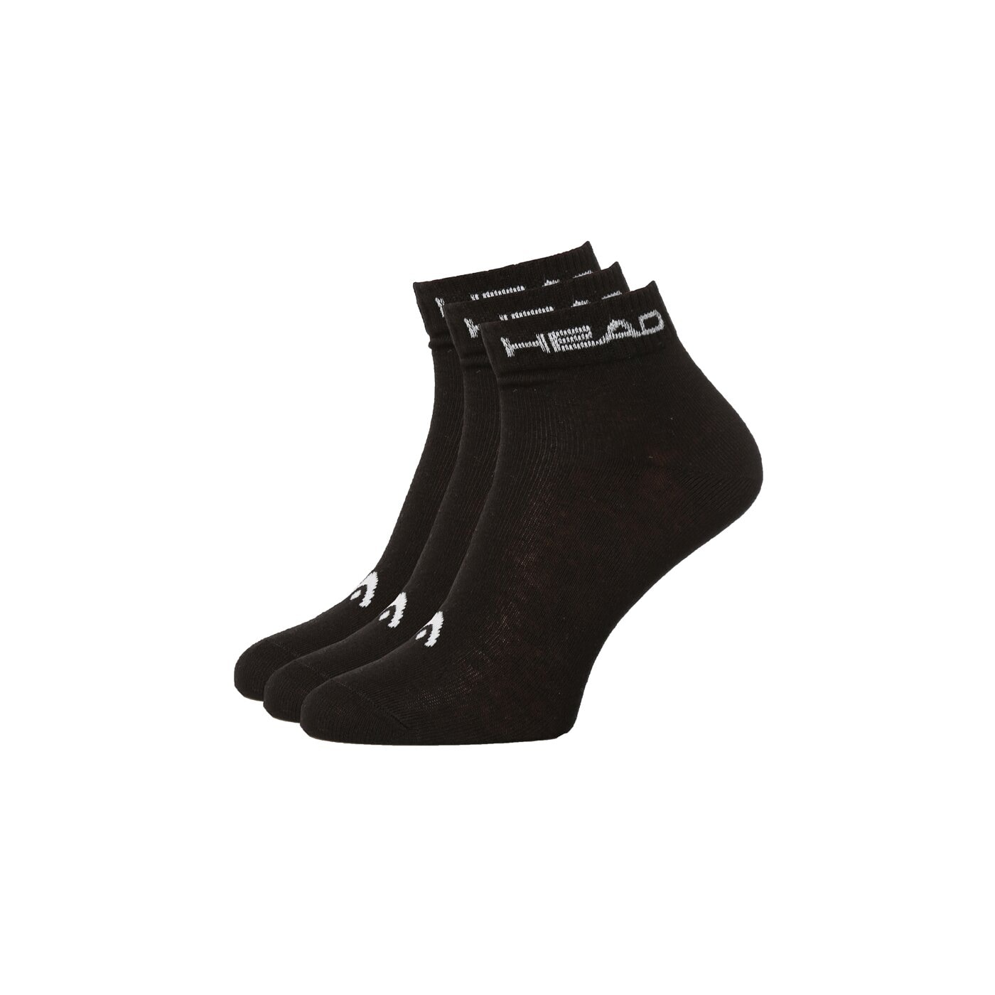 Skarpetki damskie HEAD SKARPETY QUARTER 3P UNISEX BLACK 741014001200 kolor czarny