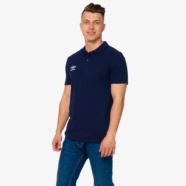 Koszulka polo męska UMBRO POLO PIQUE 64566un84 kolor granatowy