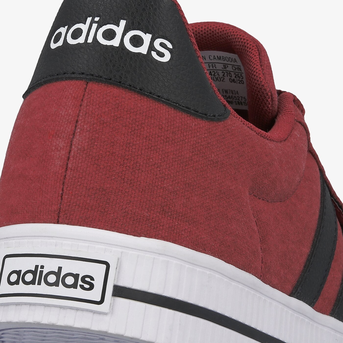 Buty sportowe męskie ADIDAS DAILY 3.0 fw7034 kolor bordowy