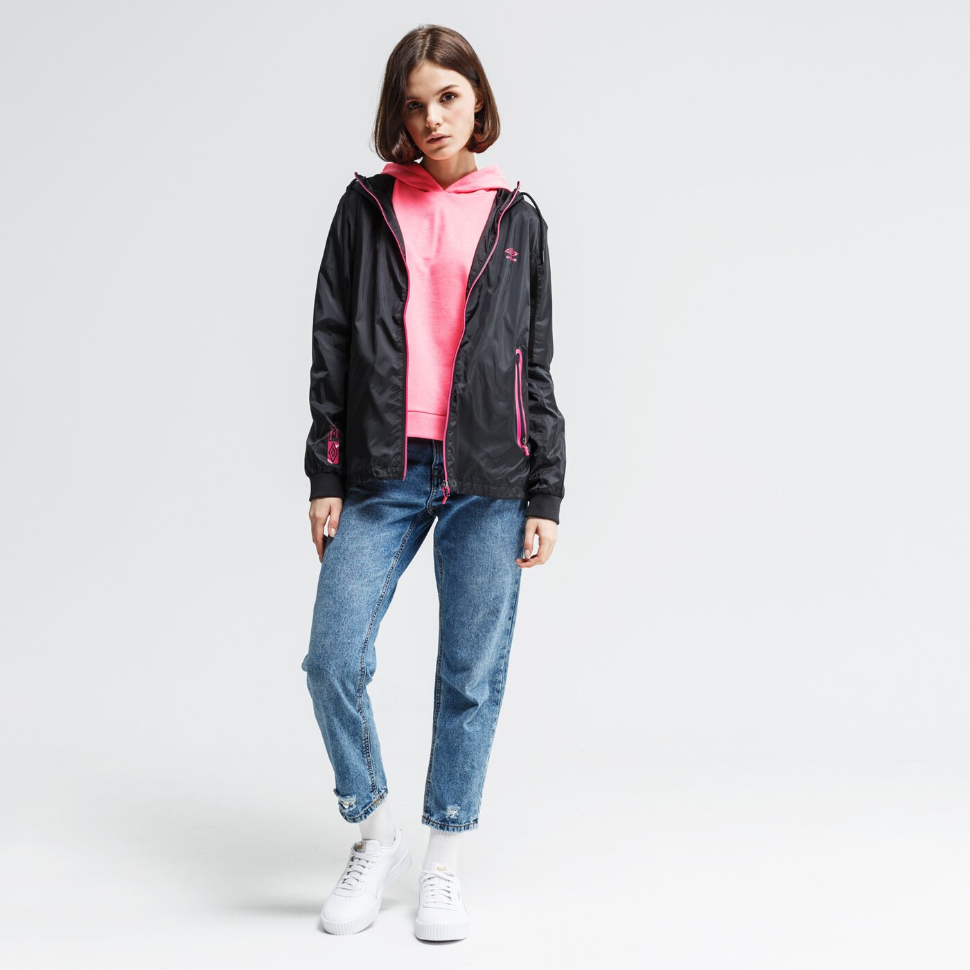 Kurtka przejściowa damska UMBRO KURTKA LALO ul120kud09002 kolor czarny