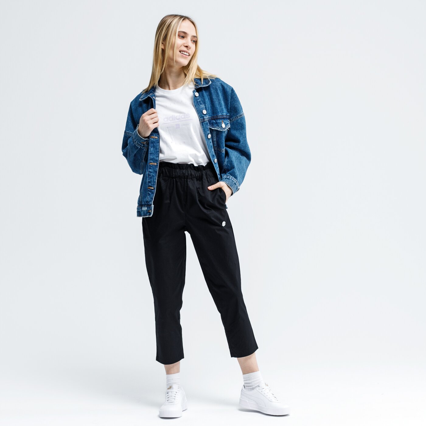 Koszulka damska ADIDAS T-SHIRT W ADI CLOCK T fm6149 kolor biały